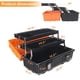 thumbnail image 2 of Organizador de caja de herramientas WEWLINE de 42 cm, plástico portátil de 3 niveles, 2 of 7