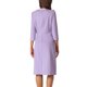 thumbnail image 3 of INSPIRE CHIC Vestido de mujer línea A, contraste de color, vestido para el trabajo, con ribete de tweed, XL, púrpura, 3 of 5