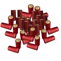 Bothyi - 100 Tapones Termorretráctiles Para Botellas De Vino, 30 Mm, Para Uso Doméstico, Color Rojo