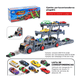 thumbnail image 2 of Auto Juguete Miniatura Camiones Plegable +8 Coches Aleación Gris, 2 of 3