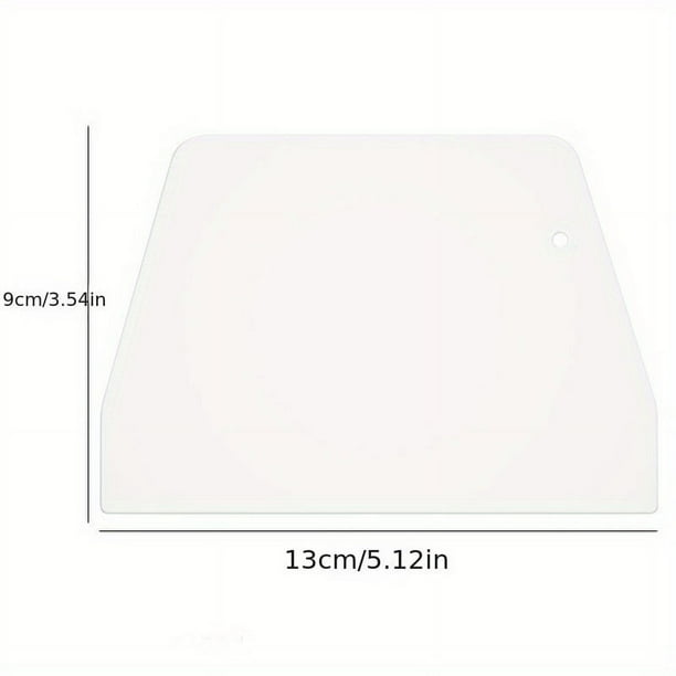 1pc Plastic Trapezoidal Cutting Knife Kneading Mat Sausage Flour Cake Plastic Silicone Scraper Household Baking Tools, Kitchen Accessories