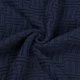 thumbnail image 5 of Manta de punto de algodón REGALWOVEN para cama o sofá, azul marino, 5 of 7