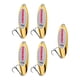 thumbnail image 1 of 5x Cucharas De Pesca Verticales Duros Spinnerbaits Cebos Para Lubina Agua Dulce Agua Salada Oro 10g, 1 of 5