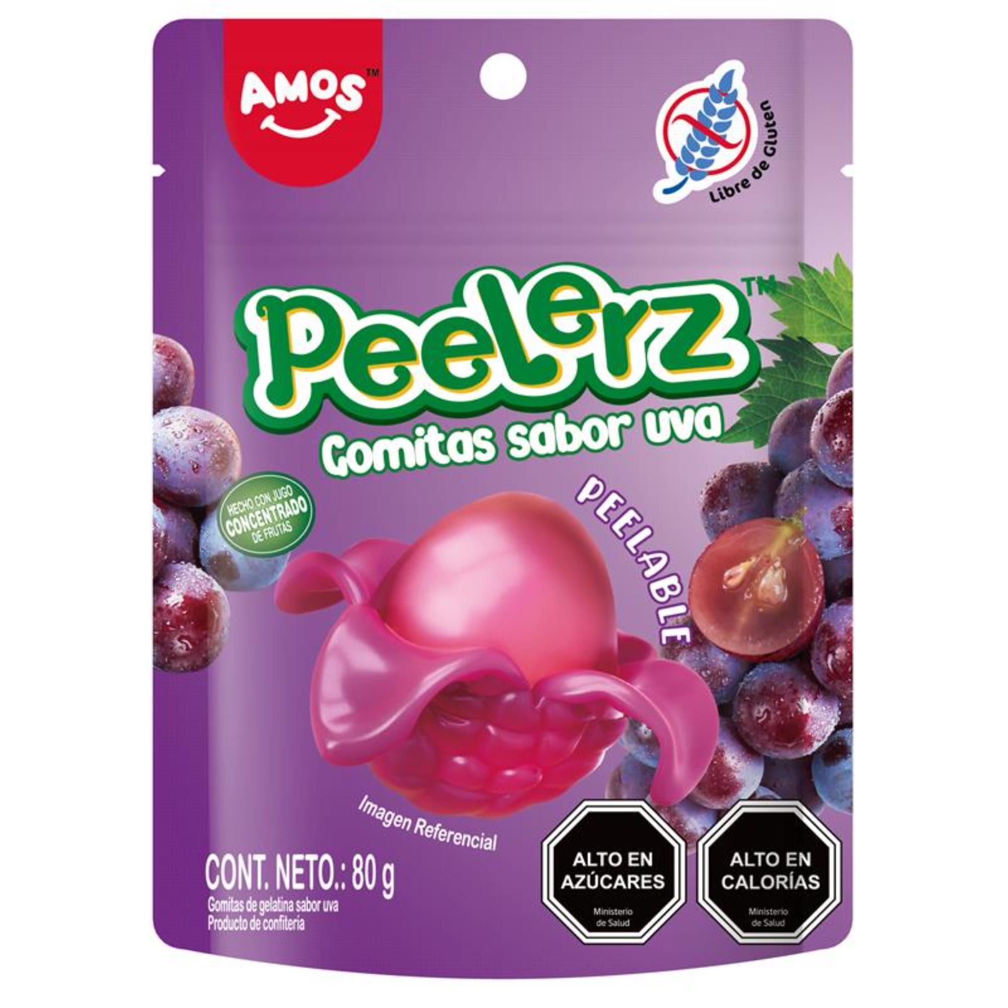 Gomitas De Peelerz Uva 80 g Amos