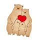 thumbnail image 2 of Bear Family Wooden Art Puzzle Familia Diy Familia De Osos Para Navidad Avaloramiento 4 Osos, 2 of 5