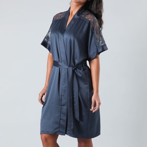 Bata Satin Encaje Mujer Flores 33346-203