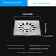 thumbnail image 1 of 1pc Stainless Steel Floor Drain, Deodorant Bathroom Shower Hair Catcher, Practical Shower Drain Hair Catcher For Kitchen Bathroom, 1 of 4