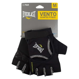 Everlast - Guantes Fitness Vento Negro/Gris Mujer L