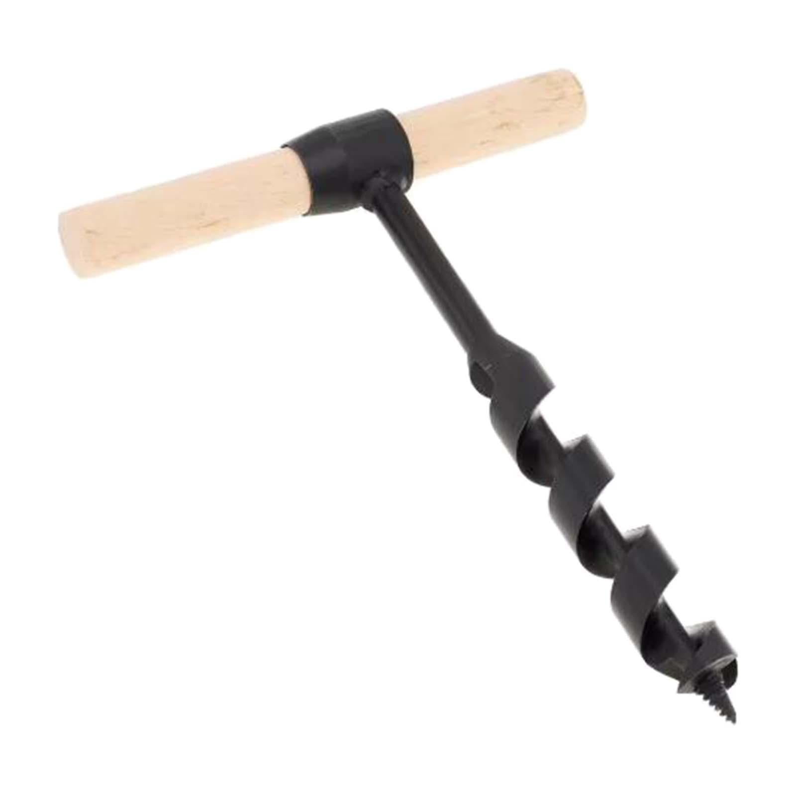 Magideal - Manual De Perforación De Perforación De La Mano Bit Brote Profesional, La Herramienta De Supervivencia De Madera De Servicio Pesado Para Carpintería D 25 X 230 Mm