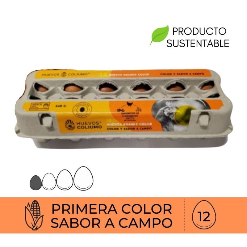 Huevos Premium Grande Color 12 Un 12 Un Coliumo