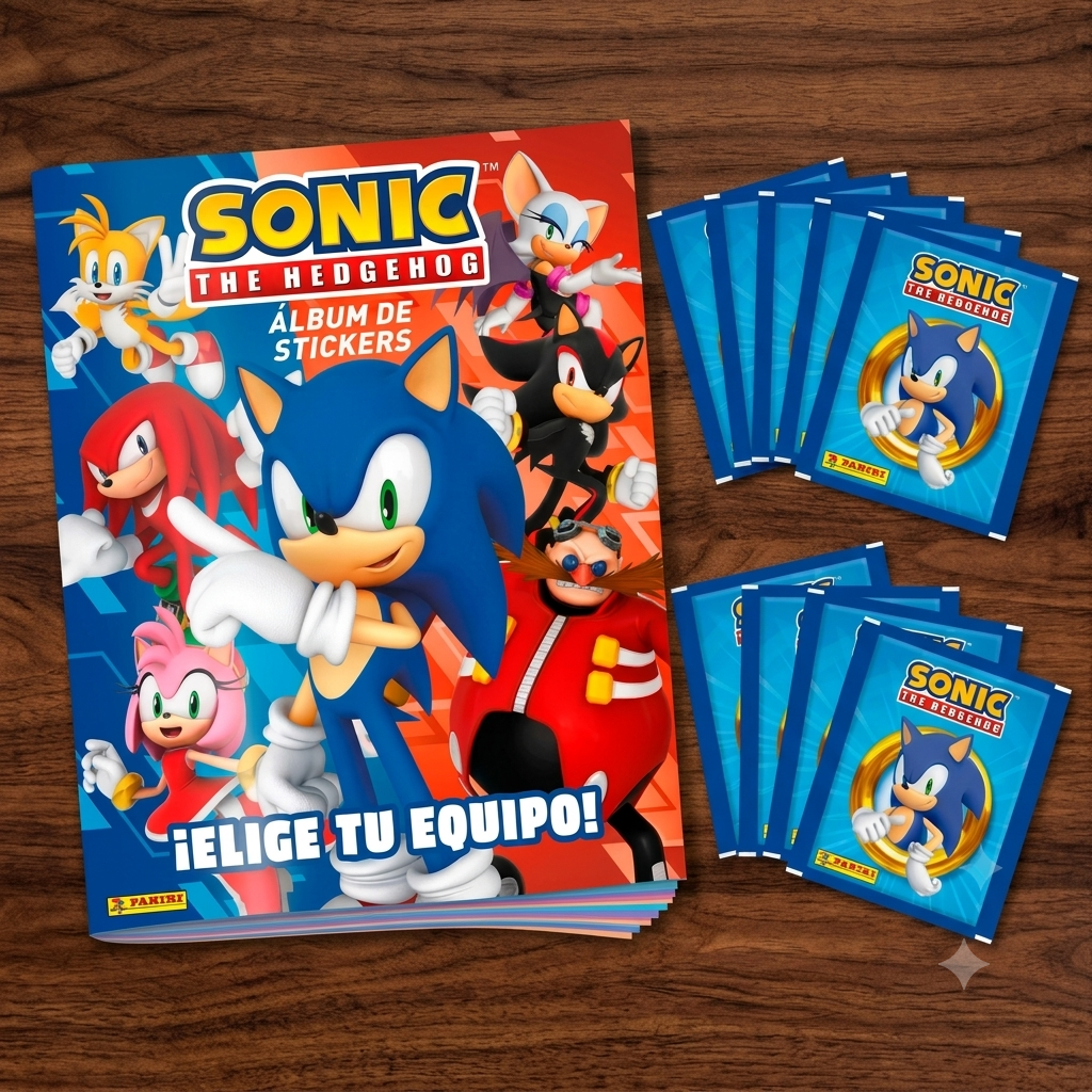 Album Panini Original Sonic The Hedgehog +10 Sobres