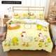 thumbnail image 1 of Cartoon Chicken Animal Duvet Cover Kawaii Yellow Chick Bedding Set Lovely Hen Quilt Cover Polyester Comforter Cover Bed Sheets, 1 of 5