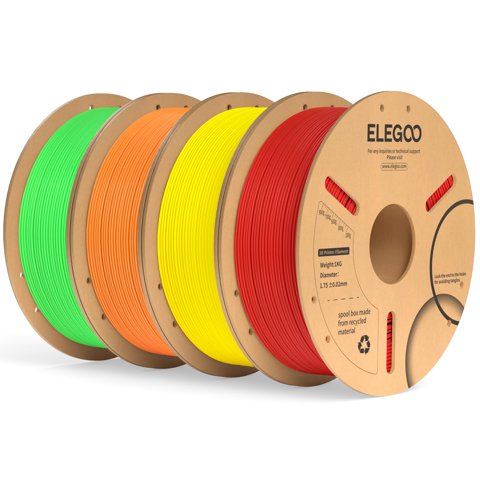 Paquete De Filamento Para Impresora 3D Elegoo Pla Plus De 1,75 Mm Y 4 Kg