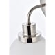 thumbnail image 5 of Lámpara de pared Living District Hanson, lámpara de baño de metal de 1 luz, 5 of 7