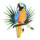 thumbnail image 1 of Parrot Metal Wall Art Decors Jardín Esculturas Colgantes Multicolor 26cmx28cm, 1 of 3
