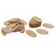 thumbnail image 5 of 50pcs tama?os mixtos piezas de madera natural sin terminar disco de recortes de madera ovalada, 5 of 5
