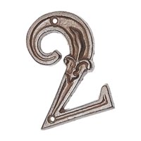 Magideal - Placa De Puerta De Dígitos De Metal Con Efecto, Número De Dirección, Etiqueta, Números, Placa De Puerta Para Habitación De Hotel Exterior, Cafetería , 2 C-2