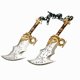 thumbnail image 3 of Espada de espuma LARP 1:1 réplica medieval de Kratos Blades of Chaos, 3 of 7