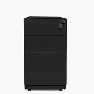 Form Office - Cajonera Metálica Pedestal Negro