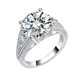 thumbnail image 1 of Anillos de Diamante de 5Uds Oro Blanco de 18K Moissanite Rings para Mujer Regalo Color D Claridad VVS1 Anillo de Plata Esterlina S925 Joyería Anillos de Compromiso de Moissanita con Certificado, 1 of 9