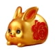 thumbnail image 4 of Estilo Chino Lucky Rabbit Money Bank Bunny Figuritas Estatua Coleccionable Aureate, 4 of 5