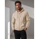 thumbnail image 1 of Poleron Canguro Con Cierre Basico 500g Unisex 70/30 Bordar L Beige Liso, 1 of 3