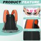 thumbnail image 4 of Uxcell Mochila Transportadora para Perros, Diseño de Cabeza Fuera, Bolsa de Transporte Frontal para Mascotas (Naranja, 12"x8"x16"), 4 of 7