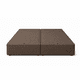 thumbnail image 5 of Cama Baul King Capitone Onyx Con Sistema Hidráulico Café, 5 of 6