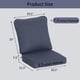 thumbnail image 2 of Juego de cojines para asiento exterior COZYVIDA 52 x 55 x 9 cm resistente al agua, 2 of 9