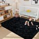 thumbnail image 4 of Alfombra LòutiRoot Home Black Fluffy de 160 x 230 cm para salón, 4 of 8