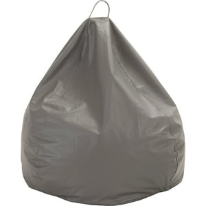 Máxima Design - Pouf Pera Infantil Gris Eco Cuero 60X50X50 Cm