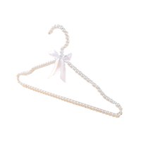 Bothyi - Pearl Bowknot Ropa Pantalones Percha Percha De Armario Para Novia Abrigo Camisa Fiesta Perchas Blancas