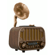 thumbnail image 1 of Mini Radio Portátil Retro Vintage Analógico Usb MD-1318BT, 1 of 3