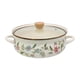 thumbnail image 4 of Olla De Sopa Esmaltada Con Tapa Vintage Con Asa Olla De Pasta Para Comida Sopa Cocinar Flores, 4 of 5