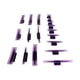 thumbnail image 2 of Juego De Lengüetas Extractoras De Eliminación De Abolladuras De Coche Kits De Herramientas De Reparación De Eliminación De Abolladuras De Coche Universal 18 Uds, 2 of 5