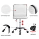 thumbnail image 4 of Silla Giratoria Ajustable Yaheetech de Cuero PU Blanca, 4 of 9