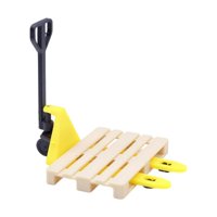 Magideal - Montacargas Y Palé En Miniatura Para Casa De Muñecas A Escala 1:12, Juguetes Educativos, Modelo De Vehículo De Ingeniería, Juguete De Tráfico En