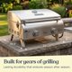 thumbnail image 2 of Parrilla de Gas Lifemaster de Acero Inoxidable con Doble Quemador 275 Pulg², 2 of 9