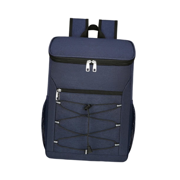 Mochila más fresca Bolsa térmica Bolsa de cerveza Mochila con aislamiento Más fresco Bolsa más fresca impermeable multifuncional Mochila más fresca pa Azul