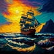 thumbnail image 1 of Sailboat Diamond Painting Kits For Adults 5D Diamond Art Kit For Beginners, DIY Paint With Round Full Diamonds Paintings Gem Art For Home Wall Decoration Gift (25x25cm/10x10inches), 1 of 3