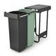 thumbnail image 1 of Basurero Sort & Go 2 X 30 Lt Dark Grey & Jade Green, 1 of 3