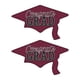 thumbnail image 1 of Recortes de graduación Beistle color borgoña Congrats Grad, 2 piezas, 1 of 7