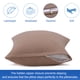 thumbnail image 5 of PiccoCasa 2 Pack Fundas de Almohada de Algodón Egipcio con Cierre de Cremallera Queen Color Café, 5 of 7