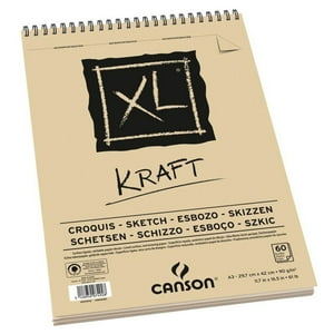 Croquera Dibujo Canson Xl Kraft 90Gr A3 (29 X 42 Cm) 60 Hjs