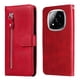 thumbnail image 1 of Funda con Cremallera para Xiaomi Poco X7 5G, Carcasa Cartera de Cuero PU con Soporte y Tarjetero, 1 of 5
