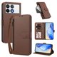 thumbnail image 2 of Funda con Billetera para [Xiaomi Poco F6 Pro] con Bolsillo Zipper y Tarjetero Marrón, 2 of 6