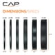 thumbnail image 3 of Juego de paragolpes olímpicos CAP Barbell Economy, 160 libras, negro, 3 of 6