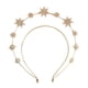 thumbnail image 2 of Diadema Nupcial Para Boda, Diadema De Estrella Para Mujer, Para Vacaciones, Carnaval, Compromiso, Dorado, 2 of 5