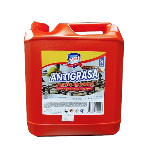 Antigrasa para limpieza de cocinas y articulos de cocina 5 lt