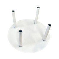 Bothyi - Soporte De Exhibición De Poste De Flores, Base De Arreglo Floral Permanente Para Eventos De Boda, Cuatro Postes